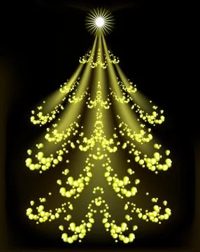 Abstract Christmas tree. EPS10 vector illustration Stock Illustration