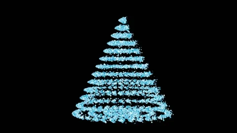 Abstract Christmas tree Stock Footage 166967403