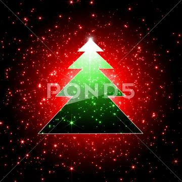 Abstract christmas tree Stock Illustration