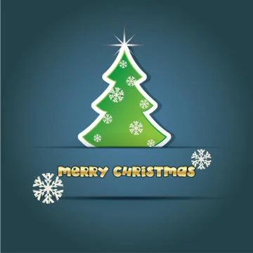 Abstract christmas tree Illustrazione stock