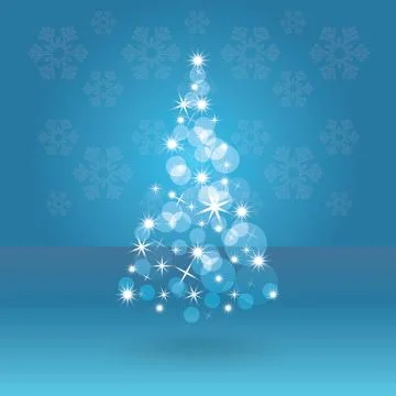 Abstract christmas tree Stock Illustration