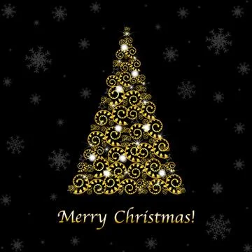 Abstract christmas tree Stock Illustration