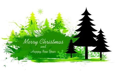 Abstract Christmas Tree Stock Illustration