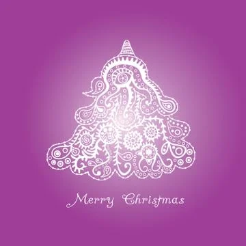 Abstract christmas tree Stock Illustration