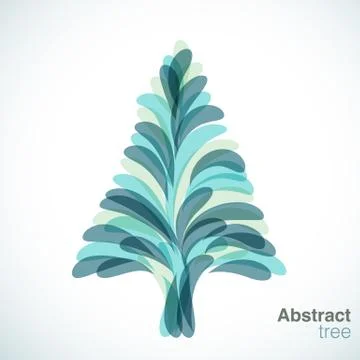Abstract Christmas Tree Stock Illustration