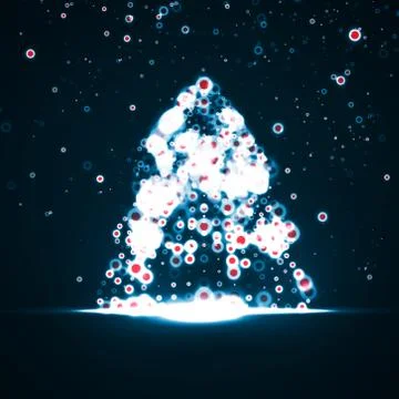 Abstract Christmas tree Stock Illustration