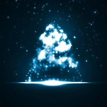 Abstract Christmas tree Stock Illustration