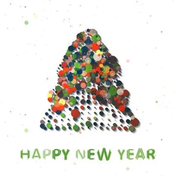 Abstract Christmas tree Stock-Illustration
