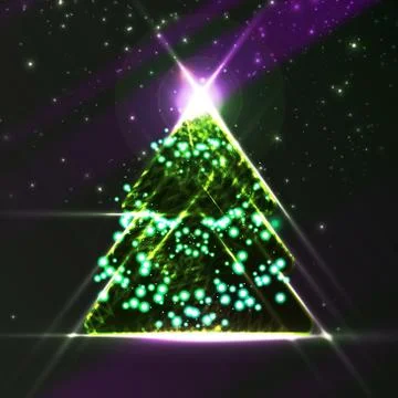 Abstract Christmas tree Stock Illustration