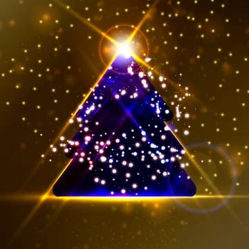 Abstract Christmas tree Stock Illustration
