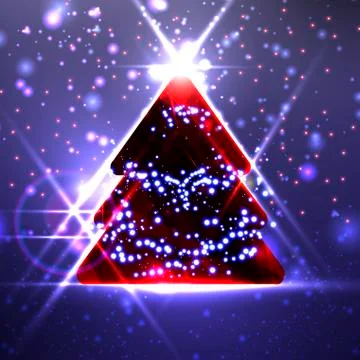Abstract Christmas tree Stock Illustration