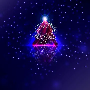 Abstract Christmas tree Illustrazione stock