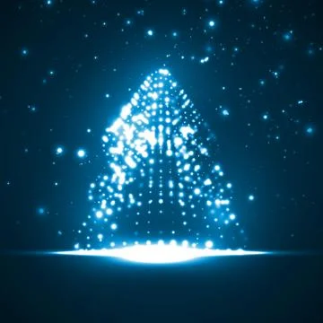 Abstract Christmas tree Stock Illustration