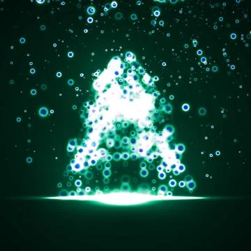 Abstract Christmas tree Illustrazione stock