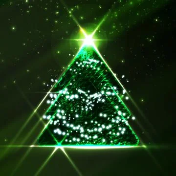 Abstract Christmas tree Stock Illustration