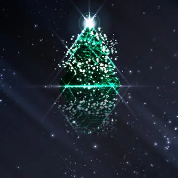 Abstract Christmas tree Stock Illustration