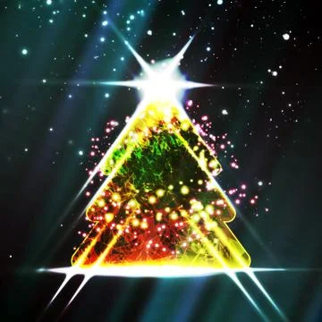 Abstract Christmas tree Stock Illustration