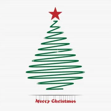 Abstract christmas tree Stock Illustration
