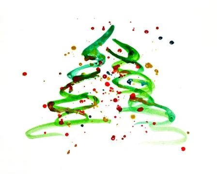 Abstract Christmas tree. Stock Illustration