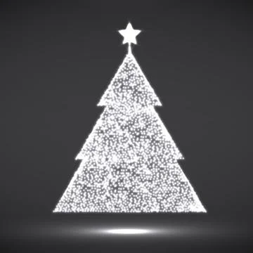 Abstract Christmas tree Stock Illustration