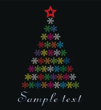 Abstract christmas tree Stock Illustration