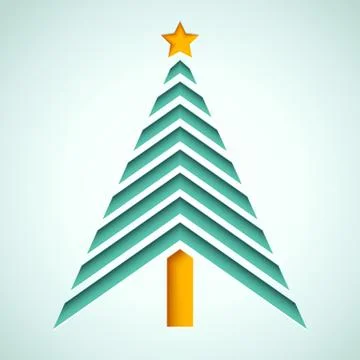 Abstract Christmas tree Stock Illustration