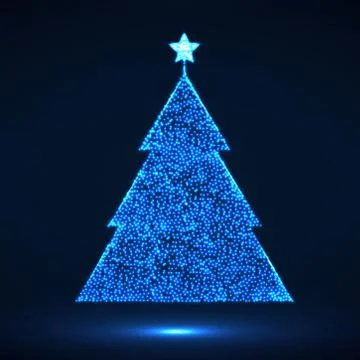 Abstract Christmas tree. Vector illustration. Eps 10 Stock Illustration