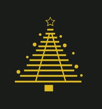 Abstract christmas tree vector illustration Stock Illustration