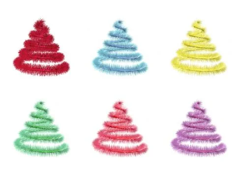 Abstract christmas trees Ilustración de archivo