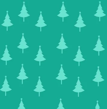 Abstract christmas trees vector illustration with colored background Stock Illustration