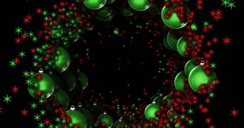 Abstract Christmas Tunnel Stock Footage 106924883