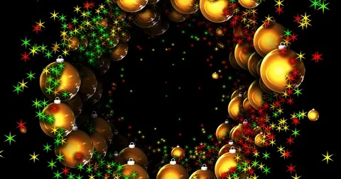 Abstract Christmas Tunnel Stock Footage 106924900