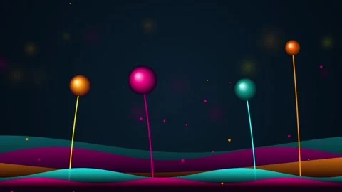 Abstract Chroma Flow &amp; Organic Rhythms Seamless Motion Loop Stock Footage 341860221