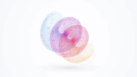 Abstract Chroma Helix Drift Seamless Motion Loop Stock Footage 341860230