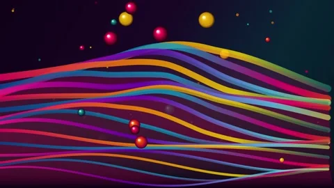 Abstract Chroma Rhythmic Resonance Seamless Loop Stock Footage 343206876