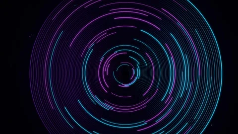 Abstract Chroma Vortex Tunnel Seamless motion Loop Stock-Footage 343200996