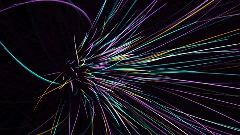 Abstract Chroma Warp Tunnel Solid Theme Seamless Motion Loop 스톡 동영상 343206955