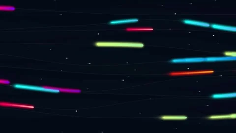 Abstract Chromatic Wave Interlacing Seamless motion Loop Stock-Footage 343201153