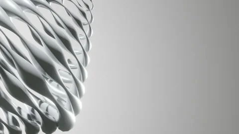 Abstract Chrome Geometry Background Stock Footage 255578857