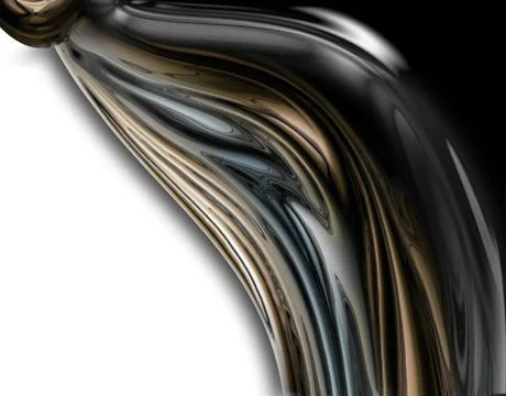 Abstract chrome Stock Illustration
