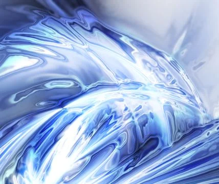 Abstract chrome Stock Illustration