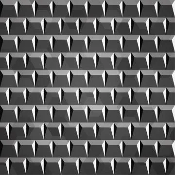 Abstract chrome seamless pattern Stock Illustration