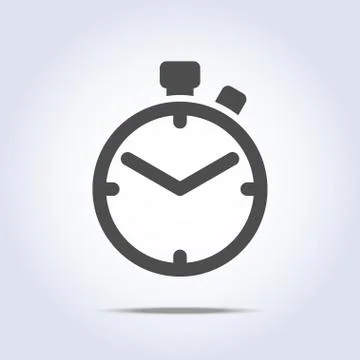 Abstract chronometer icon gray color Stock Illustration