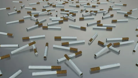 Abstract Cigarette on Floor Stock Footage 168017145