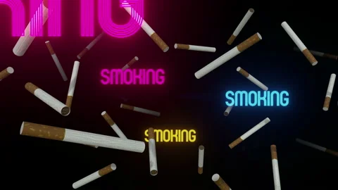 Abstract Cigarette Tunnel Vídeo Stock 168017156