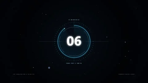 Abstract Cinematic 4K Hollywood Optical Countdown Leader Seamless Motion Loop 스톡 동영상 343207232