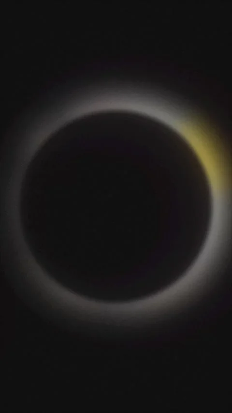 Abstract Cinematic Corona Ring Light Stock Footage 340454575