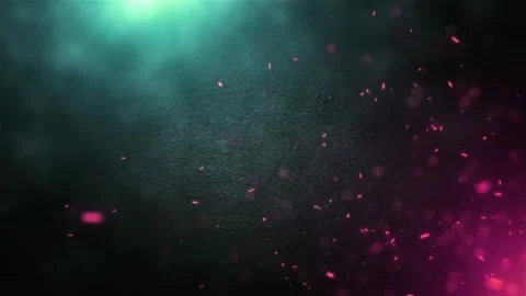 Abstract Cinematic Dark Background with Teal Spotlight Smoke and Floating Video stock 341469705