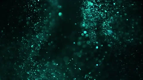 Abstract cinematic dust particles in flying on black background Stock Footage 154804020