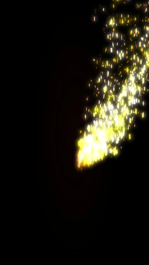 Abstract Cinematic Fire Sparkles Light Trail Background Vídeo Stock 336440391